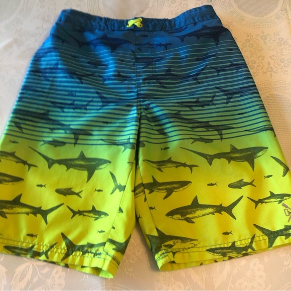 Ocean Gear Boys Size XL(14-16) Blue Fish Design Swimming Trunks Baiting Shorts - Picture 14 of 15